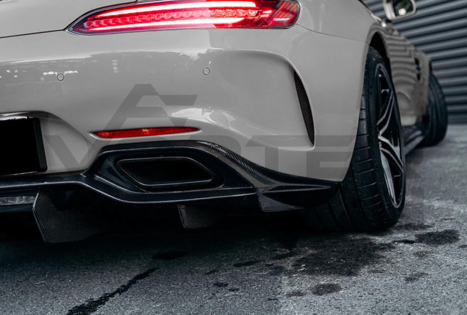 Carbon Fiber I Style Rear Diffuser Mercedes Benz AMG GTC (2017 2021) 1