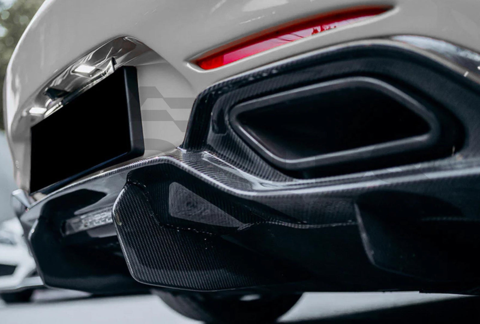 Carbon Fiber I Style Rear Diffuser Mercedes Benz AMG GTC (2017 2021) 2