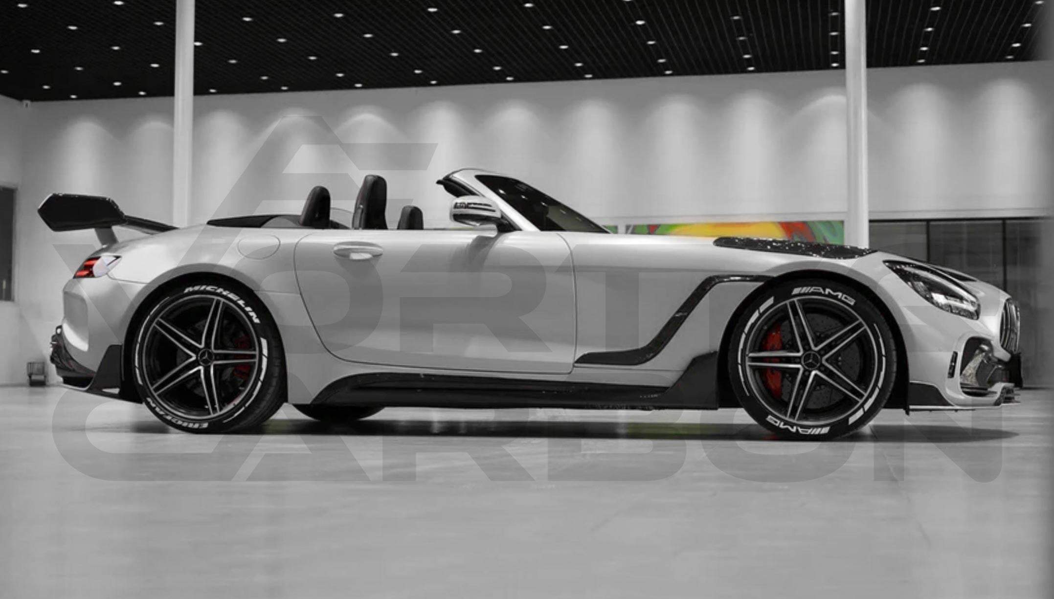 Carbon Fiber I Style Side Skirts Mercedes Benz AMG GTC (2017 2021)