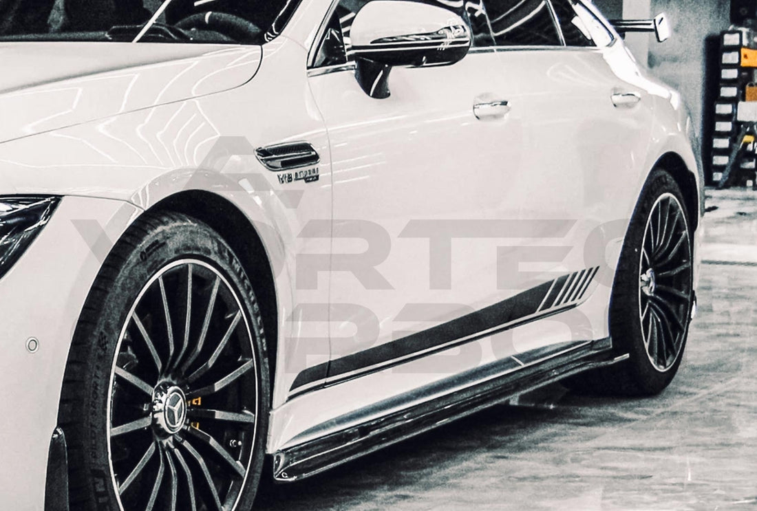 Carbon Fiber I Style Side Skirts (V1) Mercedes Benz AMG GT63/S 4 Door Coupe X290 (2019 2024)