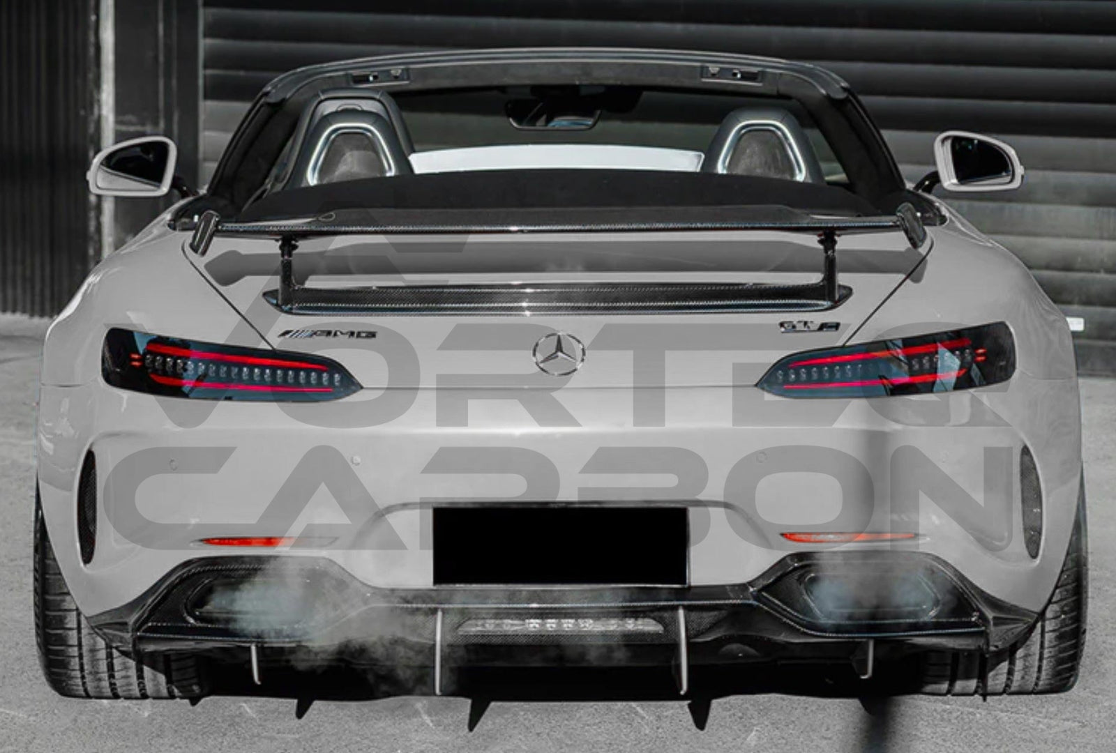 Carbon Fiber I Style Trunk Spoiler Mercedes Benz AMG GT GTC Roadster (2015 2021) 1