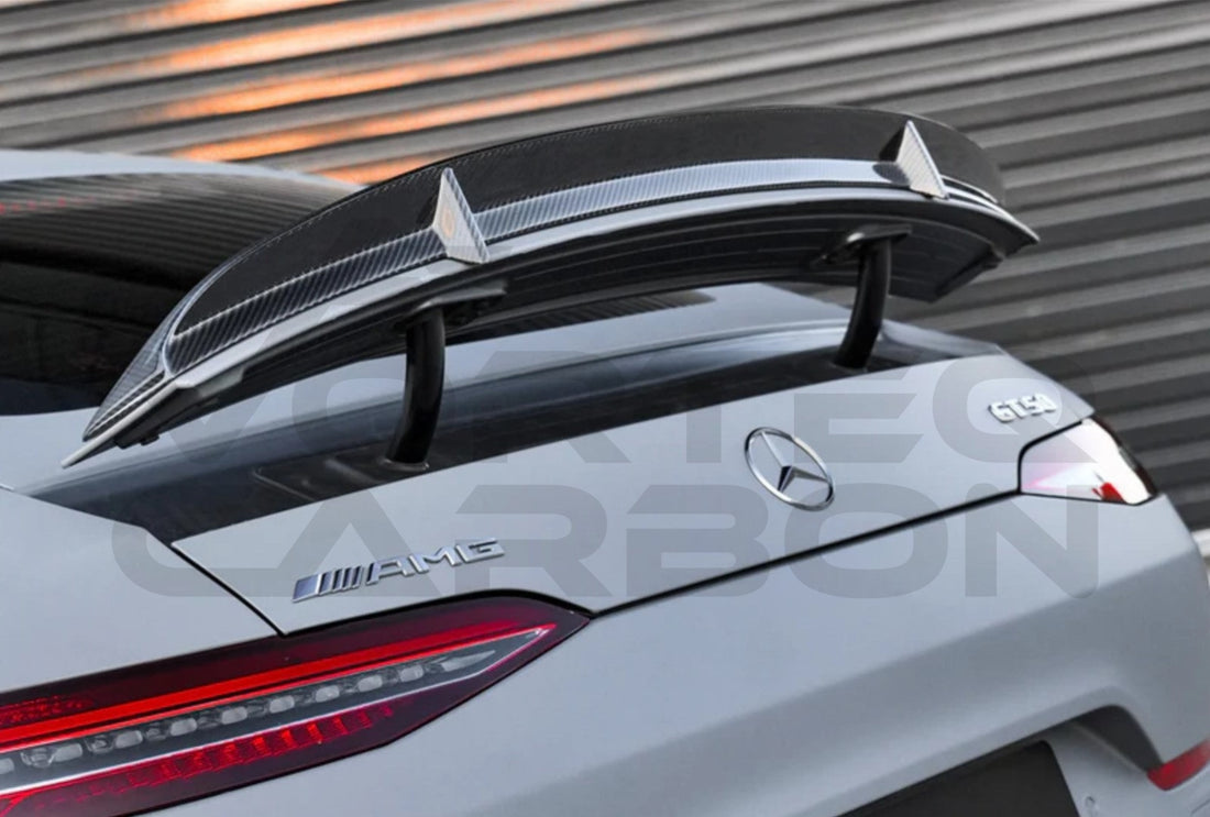 Carbon Fiber I Style Trunk Spoiler (V2) Mercedes Benz AMG GT50 GT53 GT43 GT63 GT63S 4 Door Coupe X290 (2019 2024)