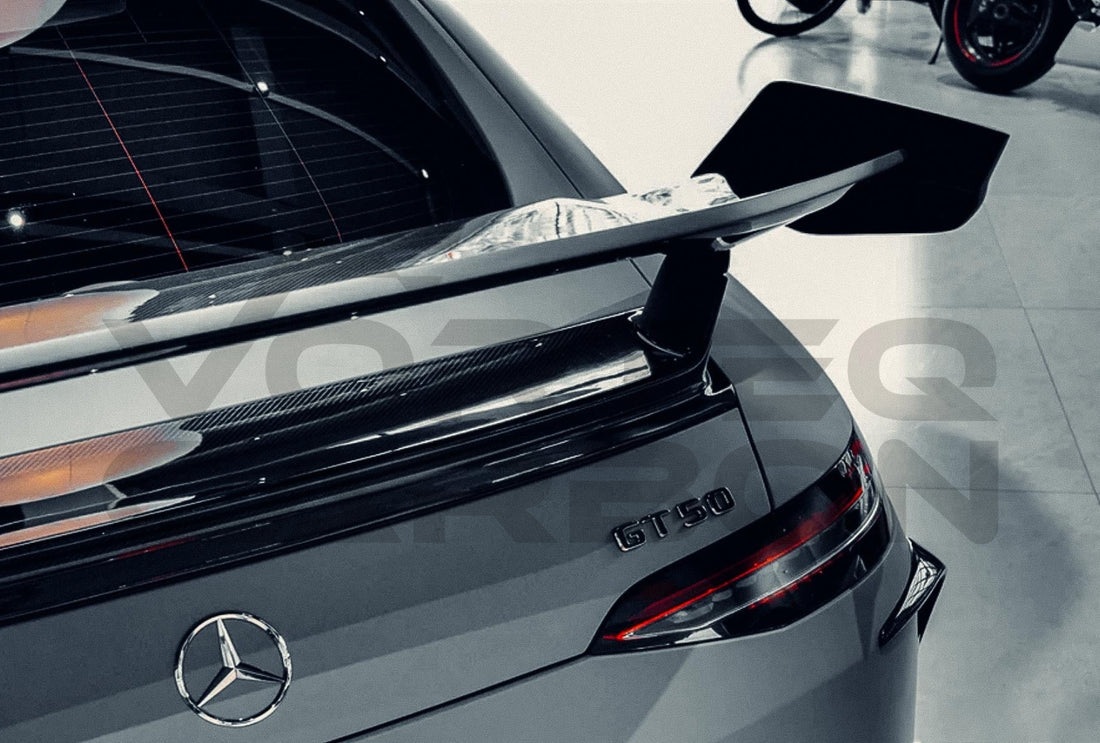 Carbon Fiber I Style Wing Spoiler (V2) Mercedes Benz AMG GT50 GT53 GT43 GT63 GT63S 4 Door Coupe X290 (2019 2024)