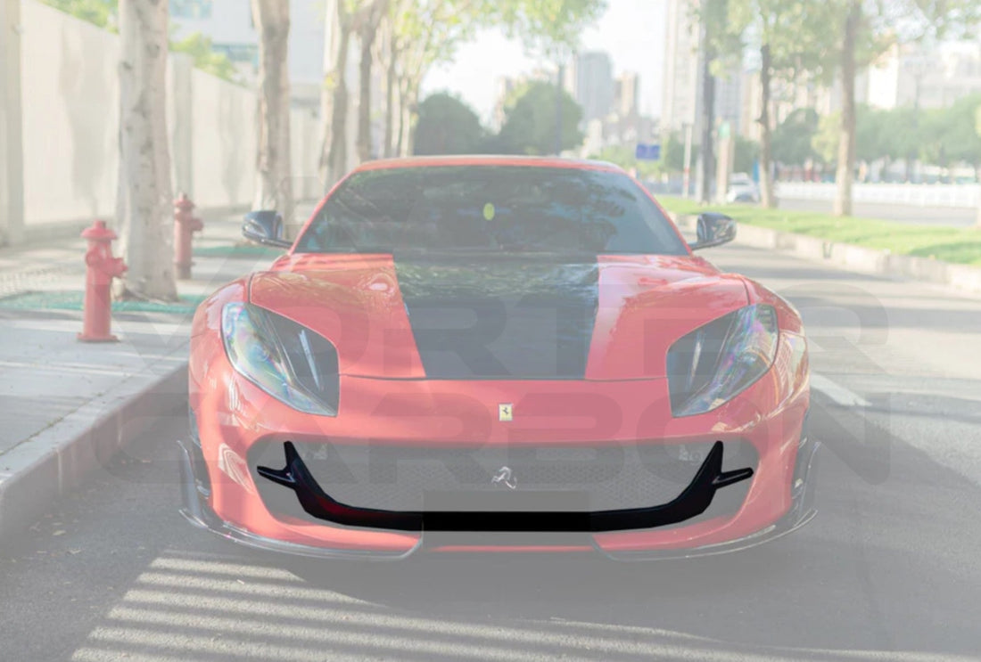 Carbon Fiber M Style Front Bumper Air Vent Trim Ferrari 812 Superfast / GTS (2019 UP)