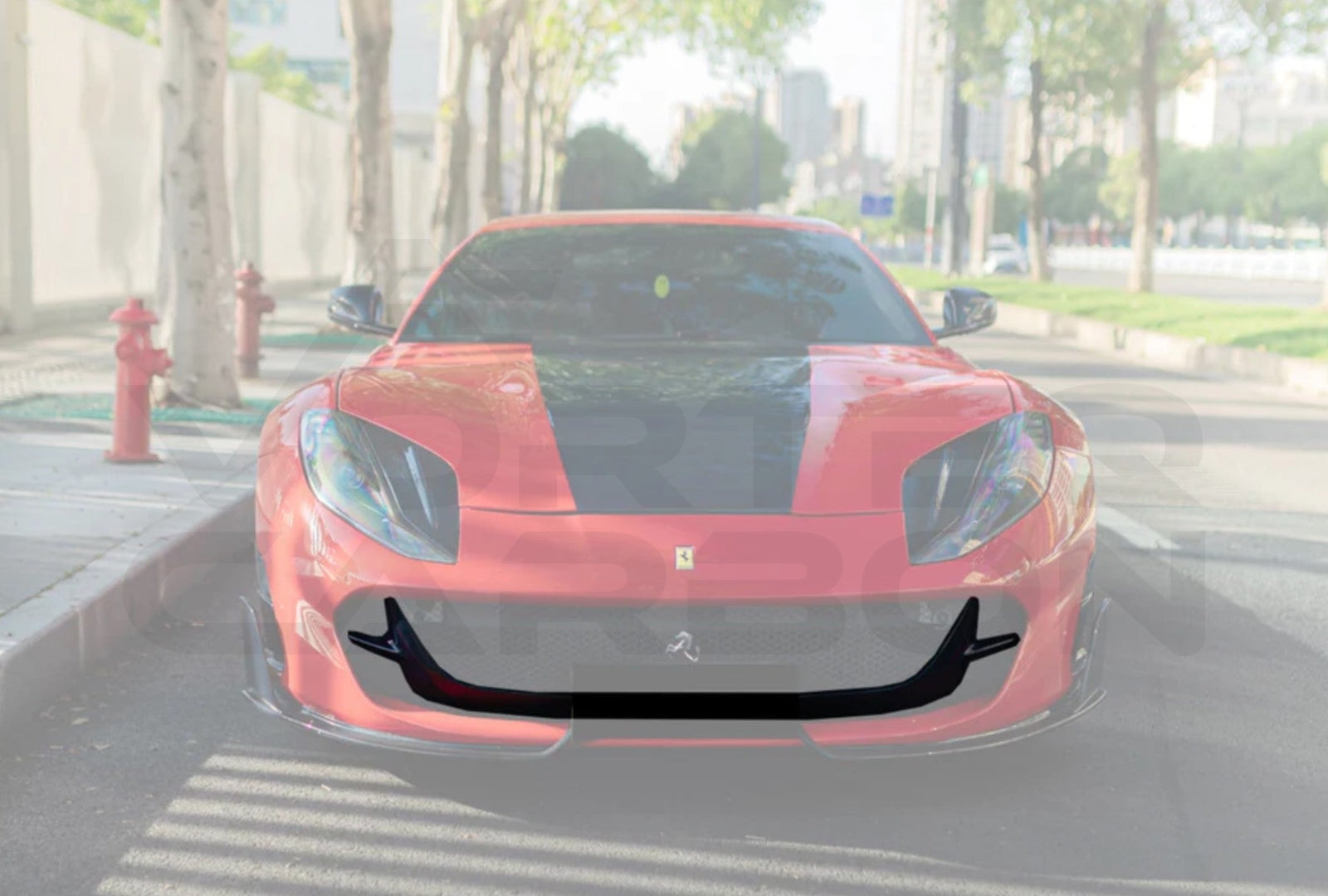 Carbon Fiber M Style Front Bumper Air Vent Trim Ferrari 812 Superfast / GTS (2019 UP)