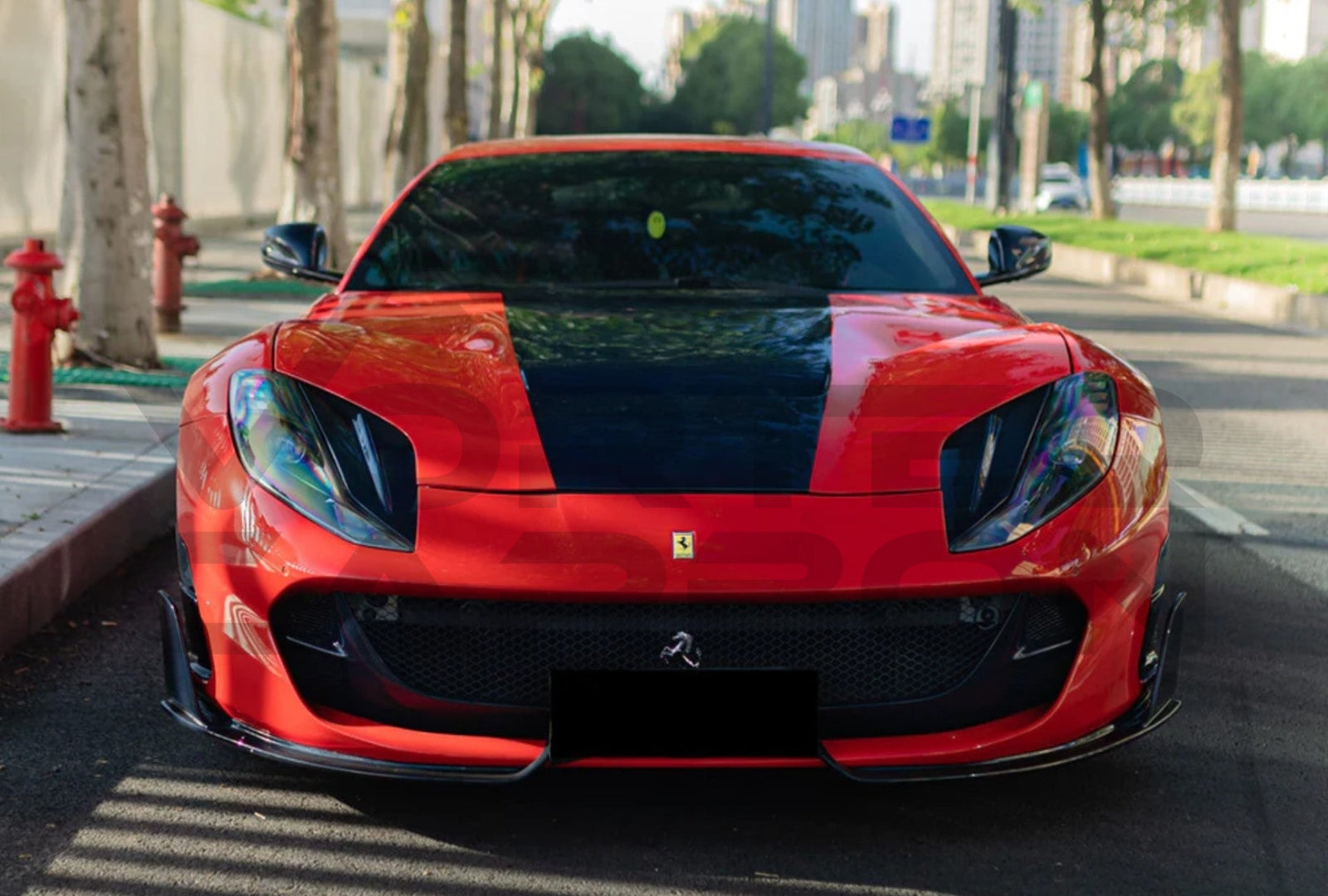 Carbon Fiber M Style Front Bumper Air Vent Trim Ferrari 812 Superfast / GTS (2019 UP).