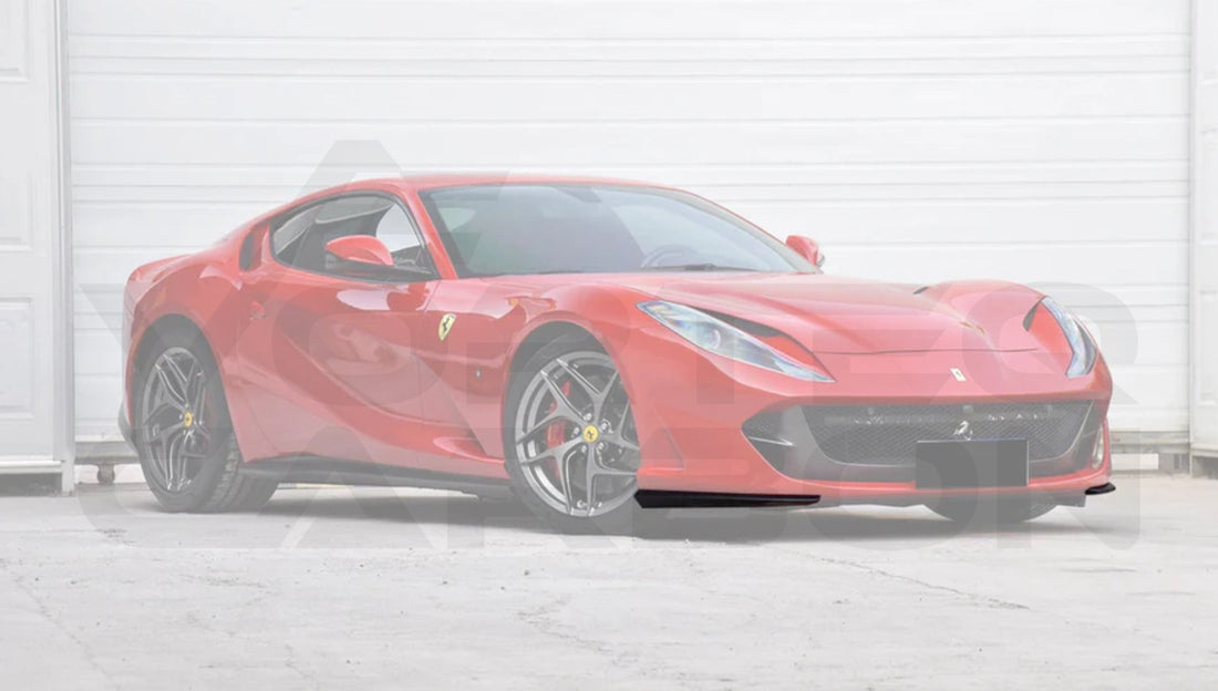 Carbon Fiber OEM Style Front Side Splitters Ferrari 812 Superfast / GTS (2017 2024)