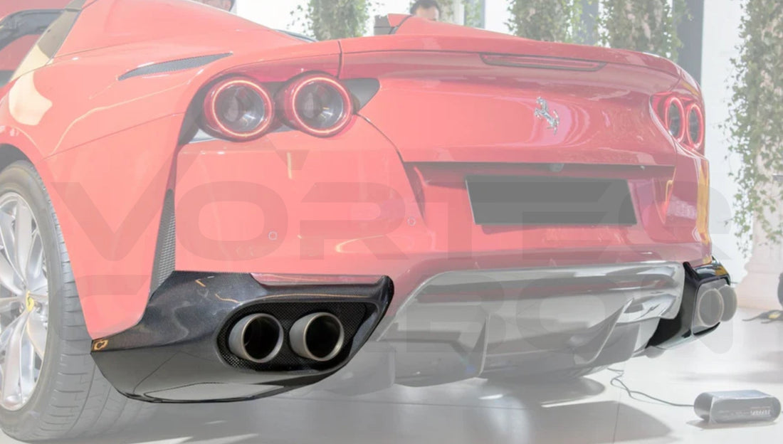 Carbon Fiber OEM Style Rear Exhaust Diffuser Ferrari 812 Superfast / GTS (2017 2024)