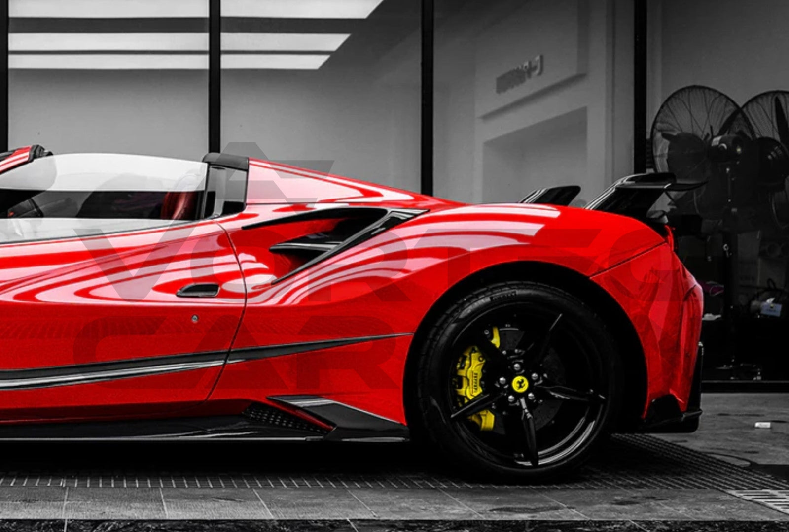 Carbon Fiber Outer Side Air Intake Scoops Ferrari 488 GTB/Spyder (2015 2020)