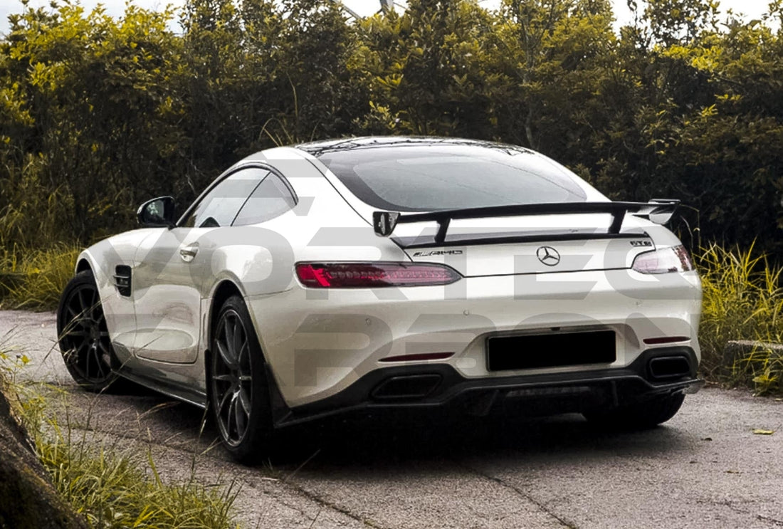 Carbon Fiber R Style Rear Diffuser Mercedes Benz AMG GT/GTS (2015 2017)