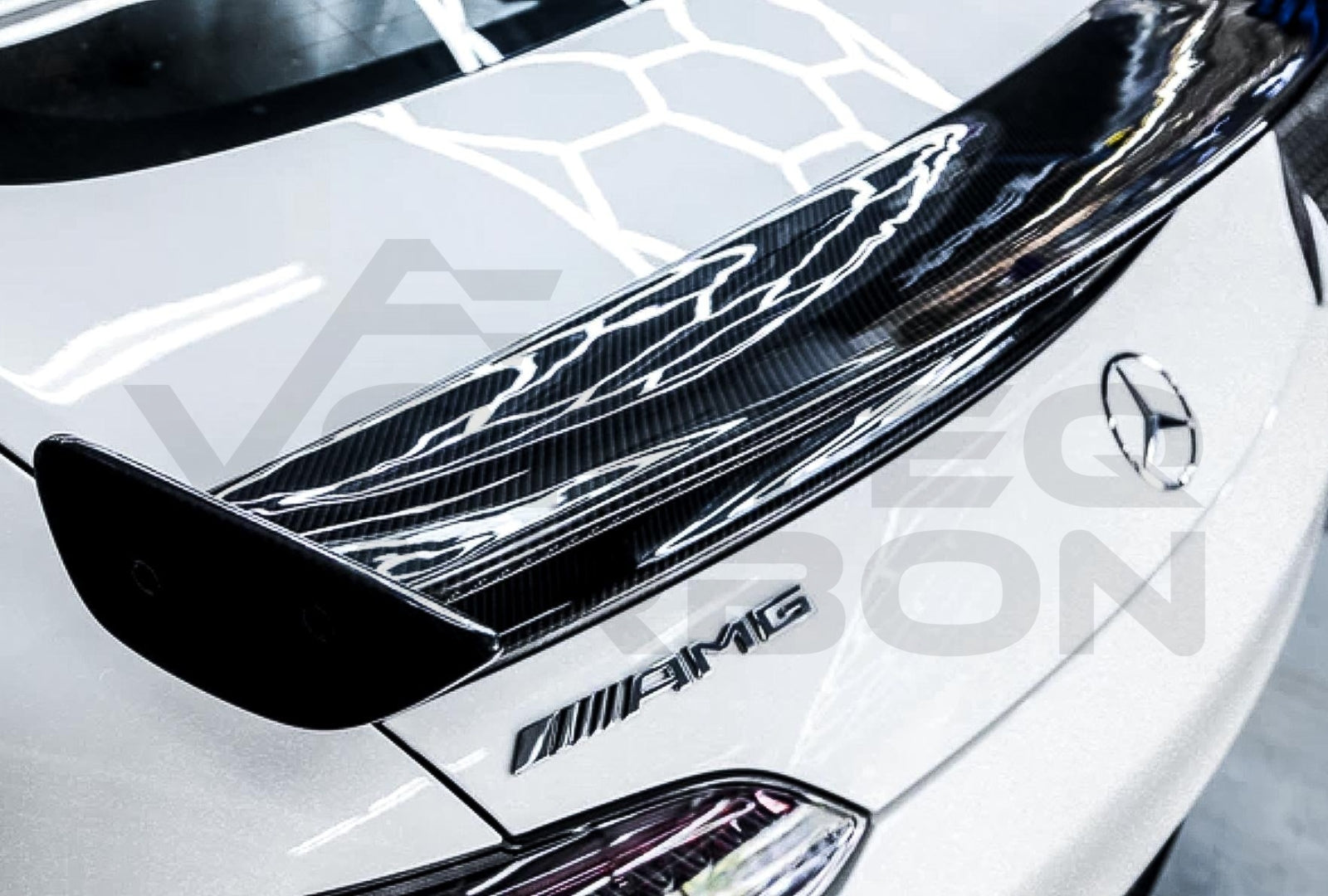 Carbon Fiber R Style Trunk Spoiler Mercedes Benz AMG GT/GTS/GTC (2015 2020).