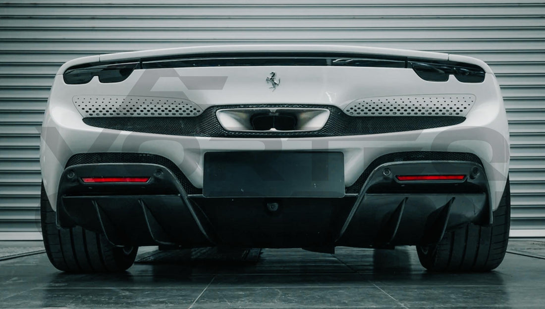 Carbon Fiber Rear Diffuser Ferrari 296 GTB Type F171 (2022 UP).