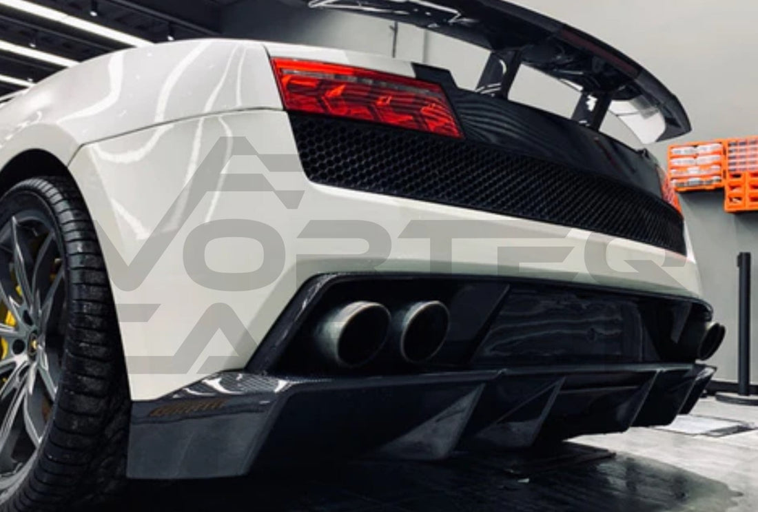 Carbon Fiber S Style Rear Diffuser Lamborghini Gallardo (2009 2014)