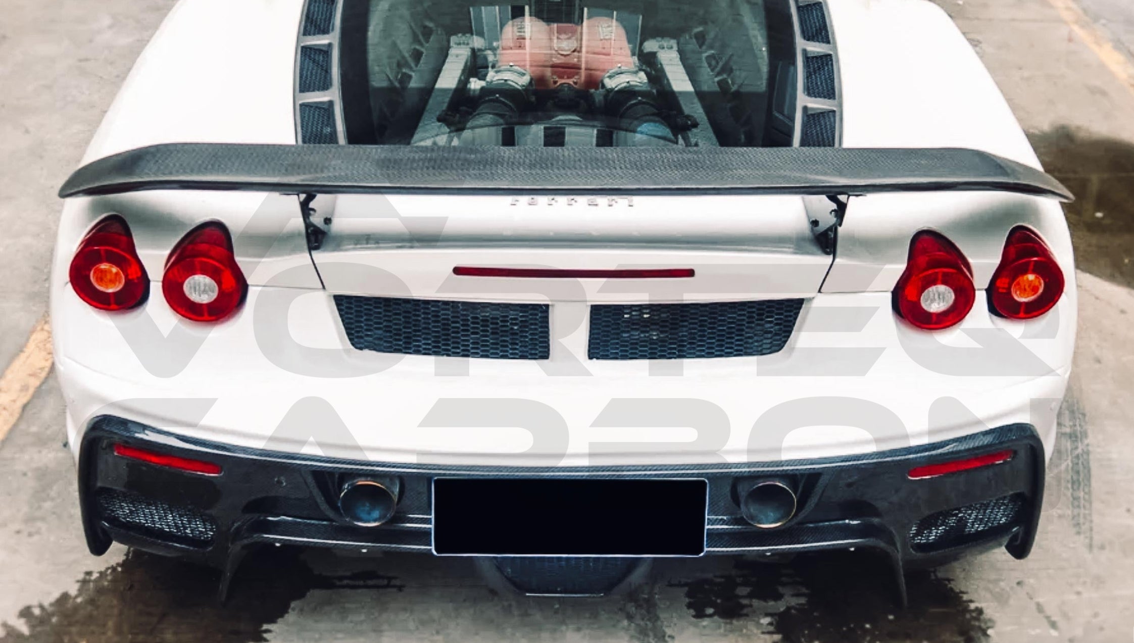 Carbon Fiber S Style Trunk Spoiler Ferrari F430 (2004 2009)