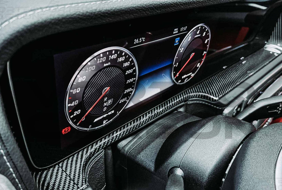 Carbon Fiber Screen Surround Panel Replacement Mercedes G Wagon G550 G63 AMG (W464 G Class)