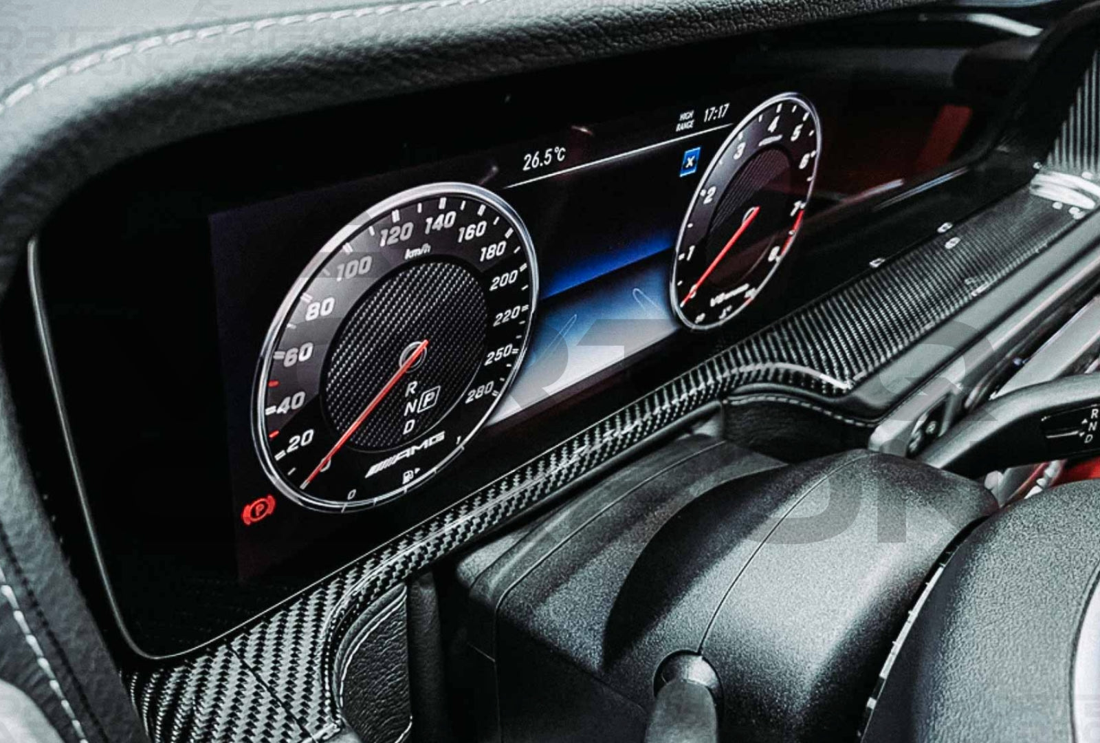 Carbon Fiber Screen Surround Panel Replacement Mercedes G Wagon G550 G63 AMG (W464 G Class)