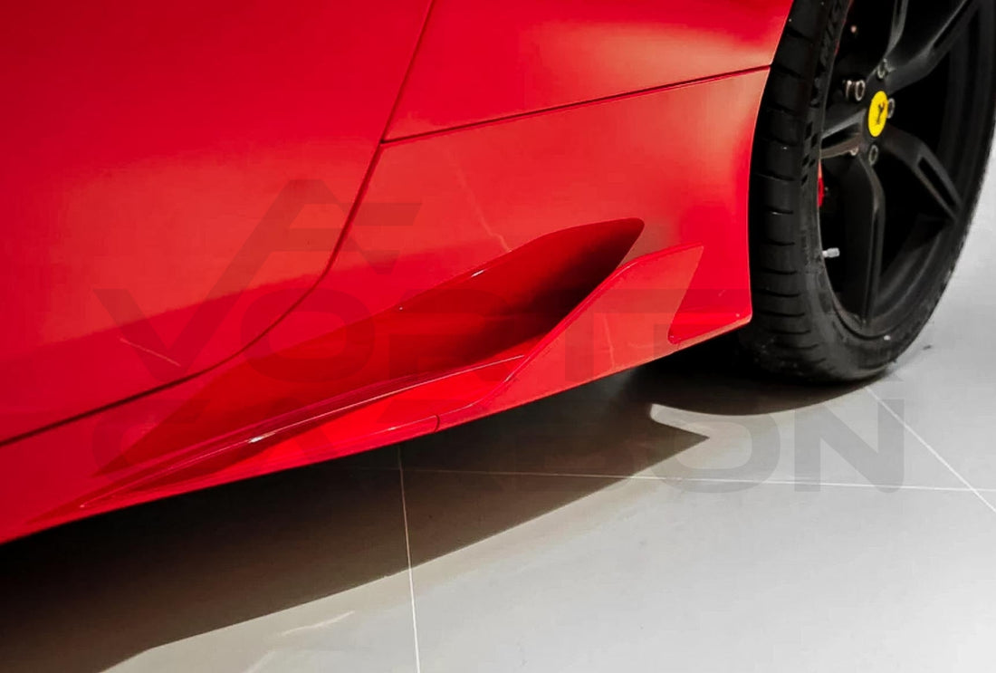 Carbon Fiber Side Skirt Canards Ferrari 458 Speciale (2013 2015)