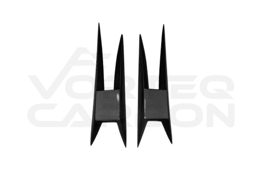 Carbon Fiber Side Skirt Extender Overlays - Lamborghini Gallardo