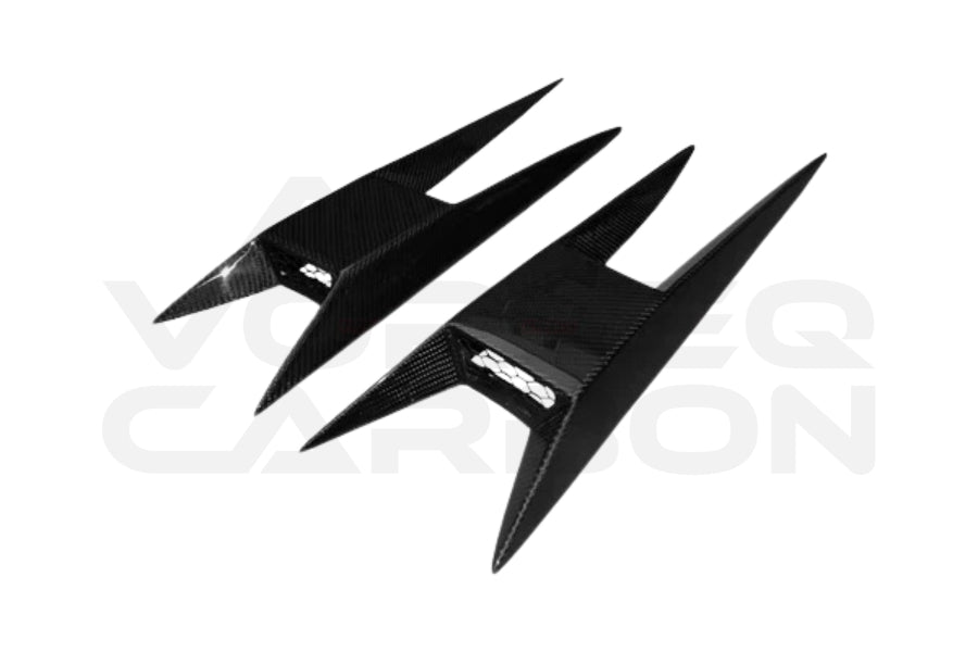 Carbon Fiber Side Skirt Extender Overlays - Lamborghini Gallardo