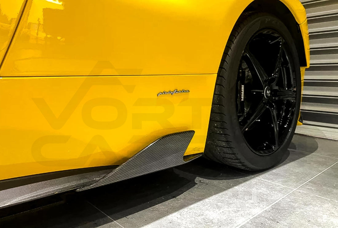 Carbon Fiber Speciale Style Side Skirt Spats Ferrari 458 Coupe / Spyder (2010 2015)