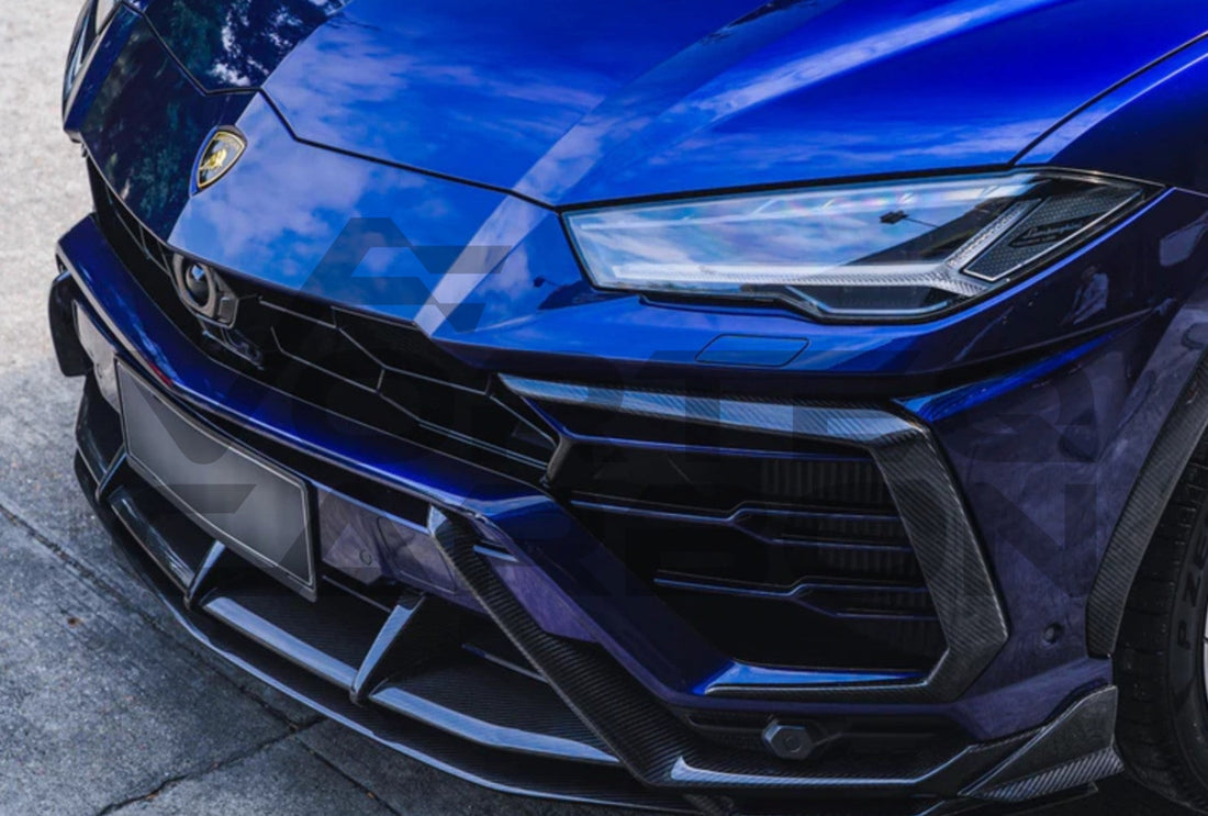 Carbon Fiber T Style Front Upper Lower Lip Splitter Lamborghini Urus