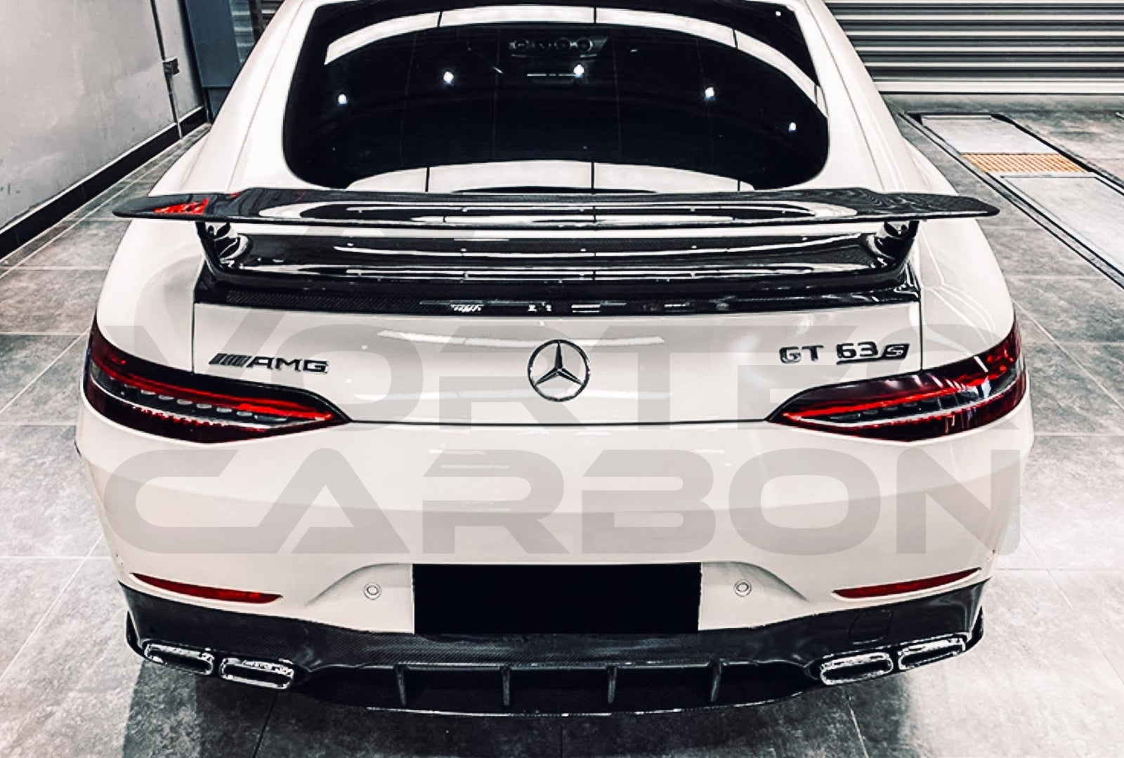 Carbon Fiber Trunk Spoiler Mercedes Benz AMG GT63, GT63S, GT50 4 Door Coupe X290 (2019 2024).