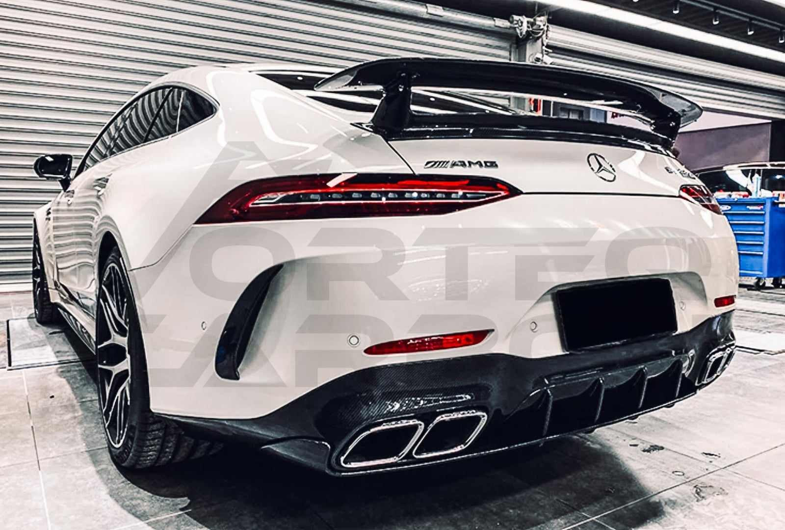 Carbon Fiber Trunk Spoiler Mercedes Benz AMG GT63, GT63S, GT50 4 Door Coupe X290 (2019 2024) 1