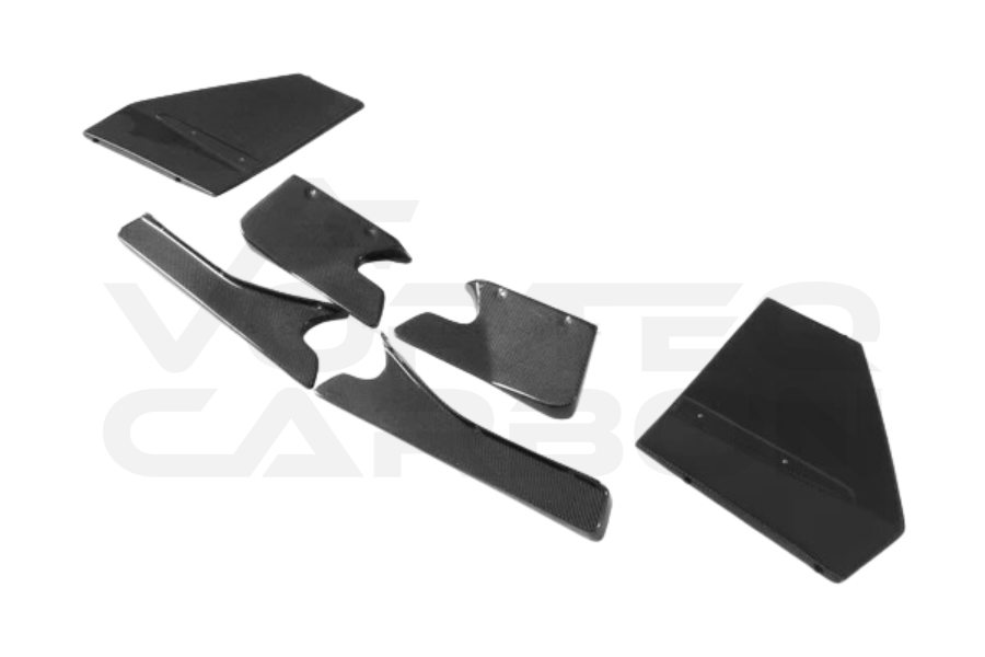 Lamborghini Aventador LP700 Coupe/Roadster L Style Carbon Fiber Rear Diffuser Under Canards 3