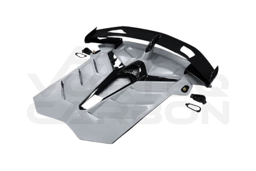 Lamborghini Aventador LP700 LP740 LP750 Coupe Roadster SVJ Style Part DRY Carbon Fiber Engine Hood And Wing 5