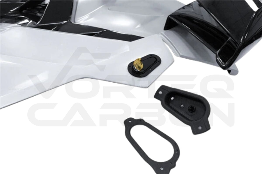 Lamborghini Aventador LP700 LP740 LP750 Coupe Roadster SVJ Style Part DRY Carbon Fiber Engine Hood And Wing 007