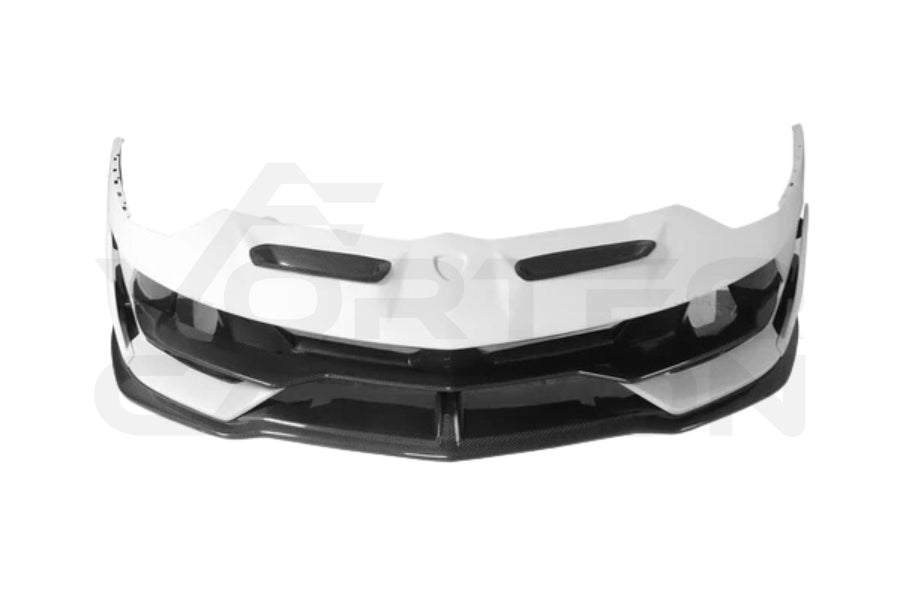 Lamborghini Aventador LP700 LP740 LP750 Coupe Roadster SVJ Style Part Dry Carbon Fiber Front Bumper
