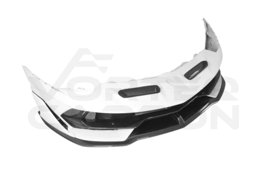 Lamborghini Aventador LP700 LP740 LP750 Coupe Roadster SVJ Style Part Dry Carbon Fiber Front Bumper