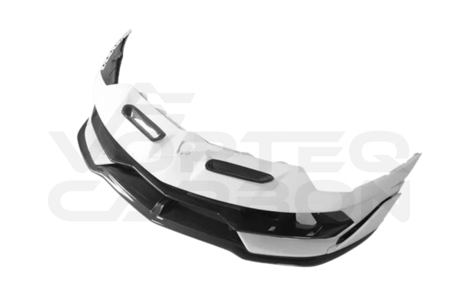 Lamborghini Aventador LP700 LP740 LP750 Coupe Roadster SVJ Style Part Dry Carbon Fiber Front Bumper