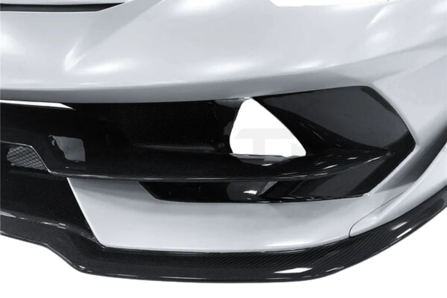 Lamborghini Aventador LP700 LP740 LP750 Coupe Roadster SVJ Style Part Dry Carbon Fiber Front Bumper 05