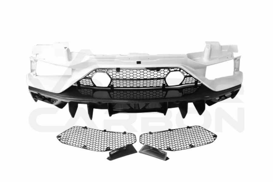 Lamborghini Aventador LP700 LP740 LP750 Coupe Roadster SVJ Style Part Dry Carbon Fiber Rear Bumper