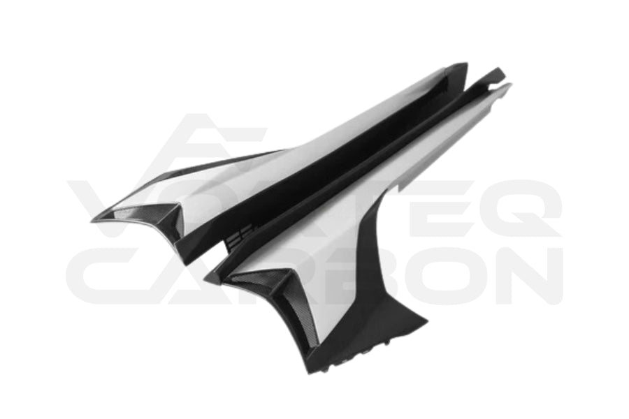 Lamborghini Aventador LP700 LP740 LP750 Coupe Roadster SVJ Style Part Dry Carbon Fiber Side Skirts