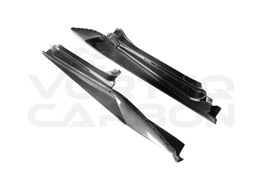 Lamborghini Huracan LP610 & LP580 & EVO & STO & Tecnica N Style Dry Carbon Fiber Side Skirts