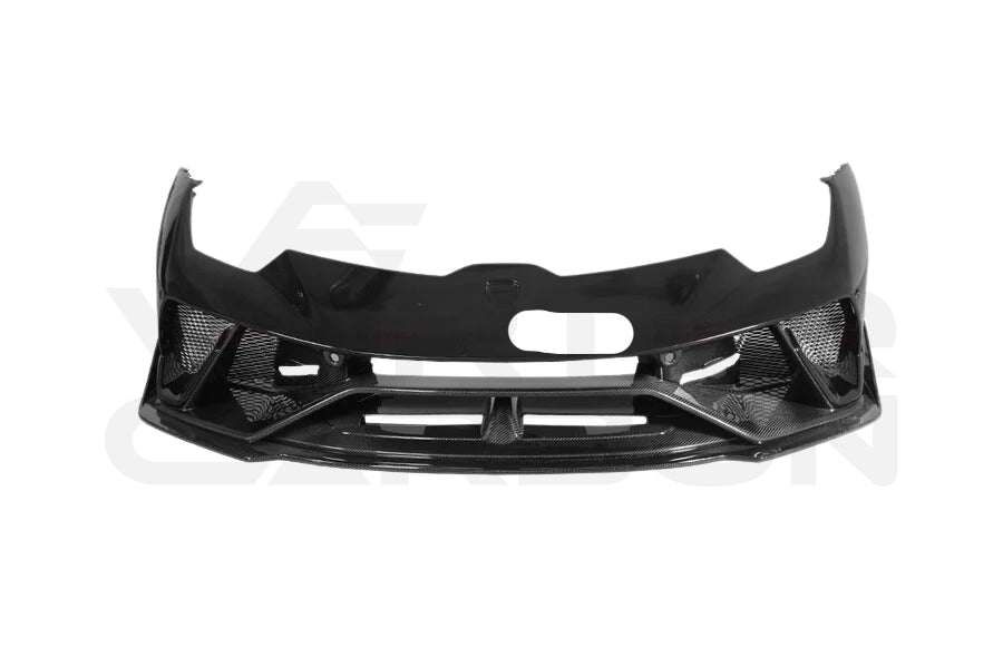 Lamborghini Huracan LP610 & LP580 & EVO & Tecnica BKSS Style Partial Carbon Front Bumper with Lip