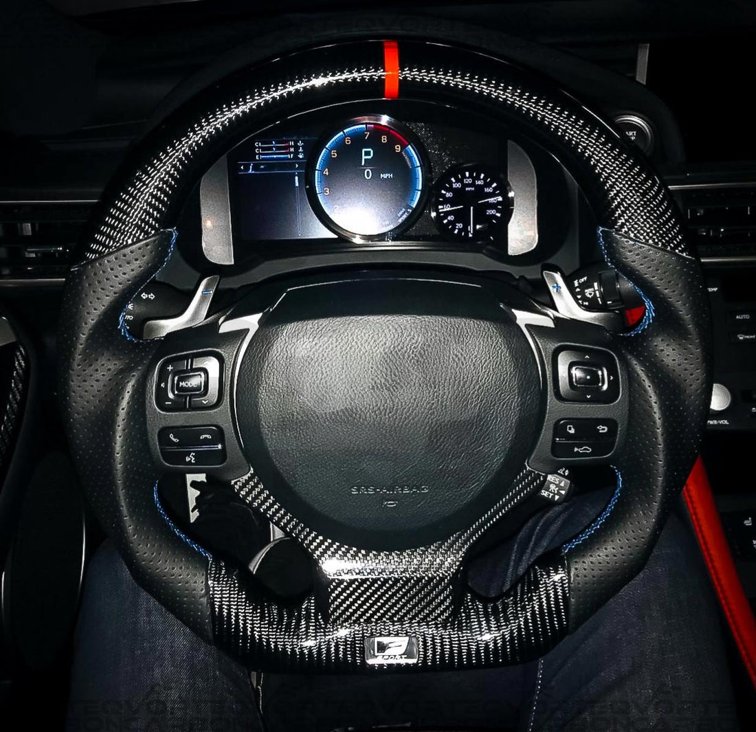 Fully Custom Carbon Fiber Steering Wheel - Lexus IS/RC (2014+)