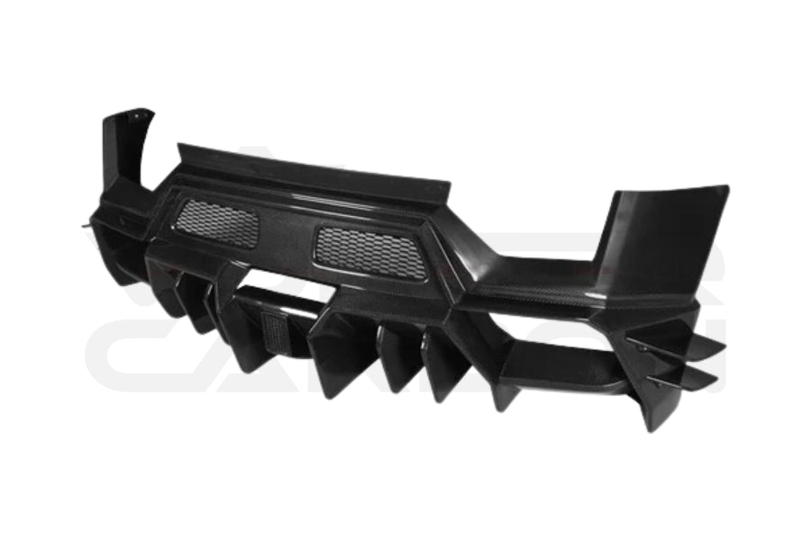 Partial Carbon Fiber BKSS Style Rear Bumper - Lamborghini Gallardo