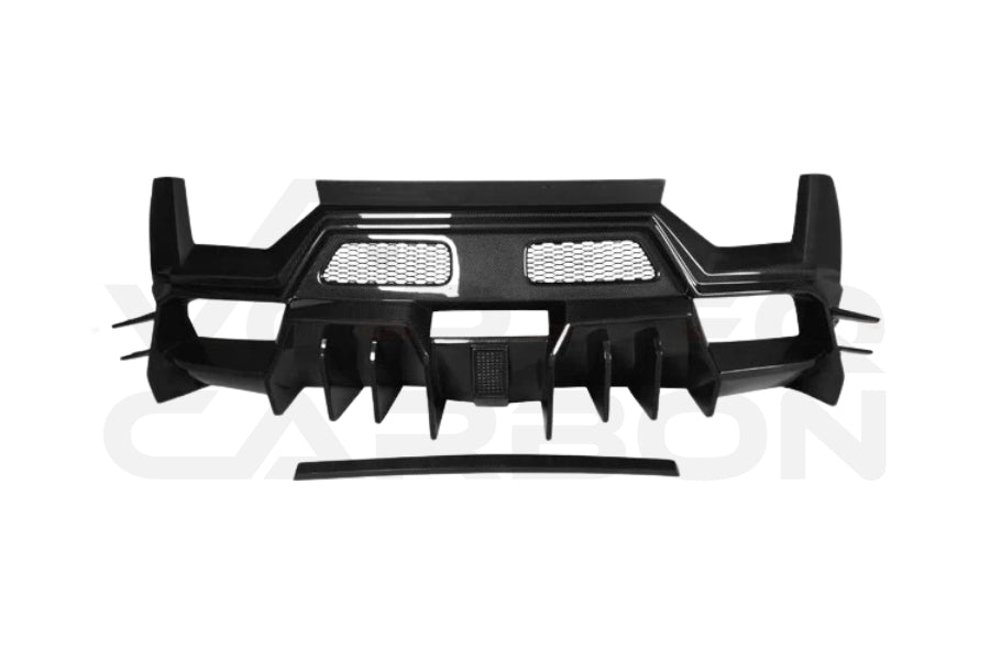 Partial Carbon Fiber Iron Style Rear Bumper - Lamborghini Gallardo