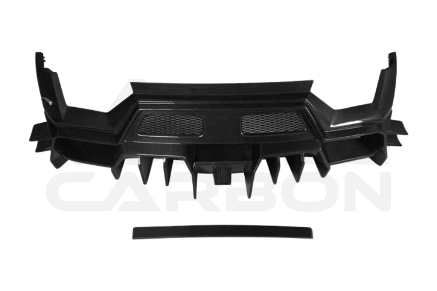 Partial Carbon Fiber Iron Style Rear Bumper - Lamborghini Gallardo