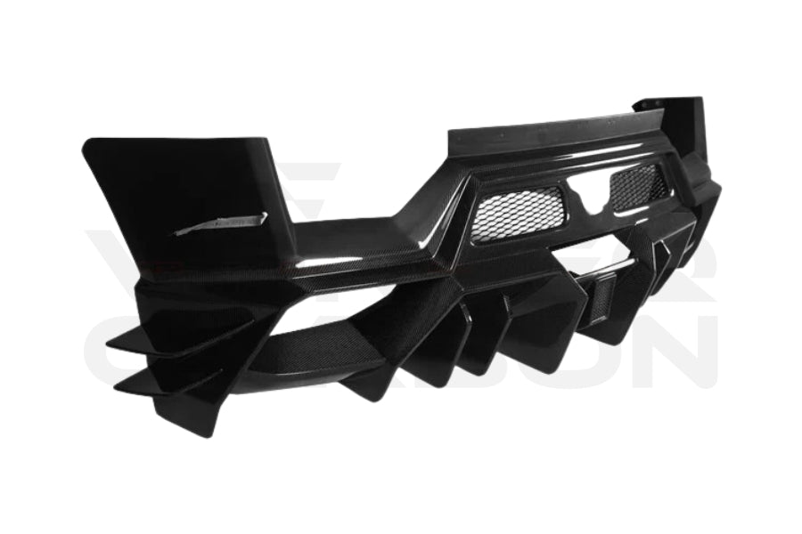 Partial Carbon Fiber Iron Style Rear Bumper - Lamborghini Gallardo