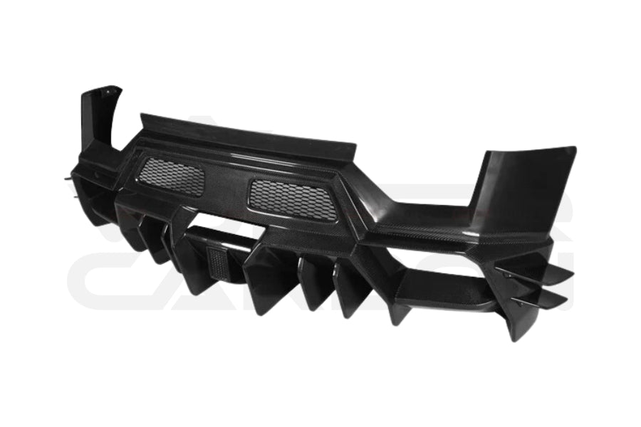 Partial Carbon Fiber Iron Style Rear Bumper - Lamborghini Gallardo