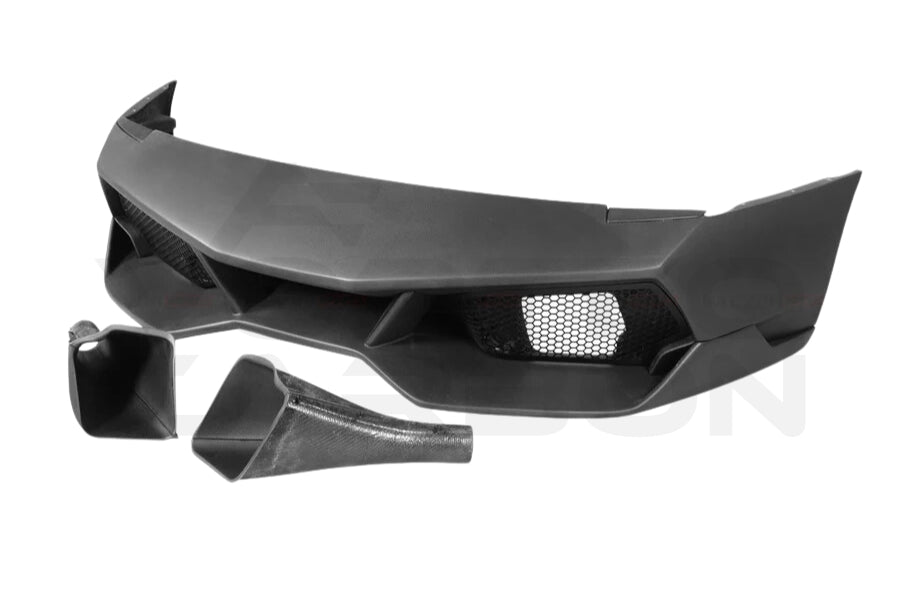 Partial Carbon Fiber SV Style Front Bumper With Vents - Lamborghini Murcielago