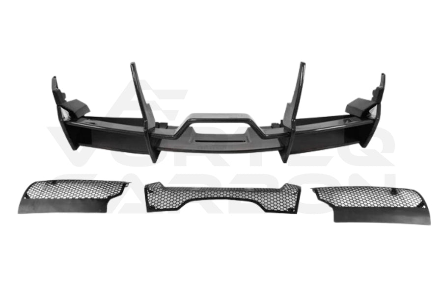 Partial Carbon Fiber SV Style Rear Bumper & Wing - Lamborghini Murcielago