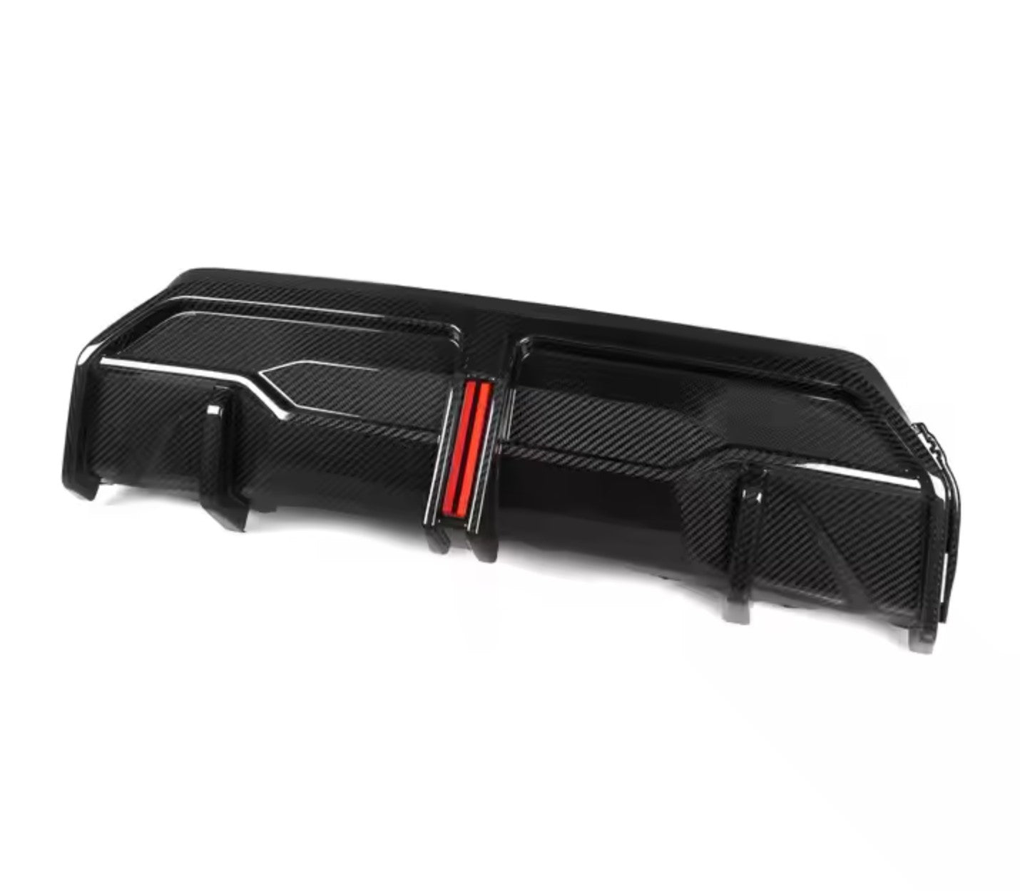 Carbon Fiber Performance Style Rear Diffuser w/ LED - BMW G42 M240i