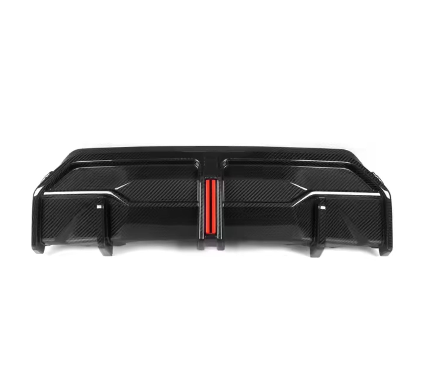 Carbon Fiber Performance Style Rear Diffuser w/ LED - BMW G42 M240i