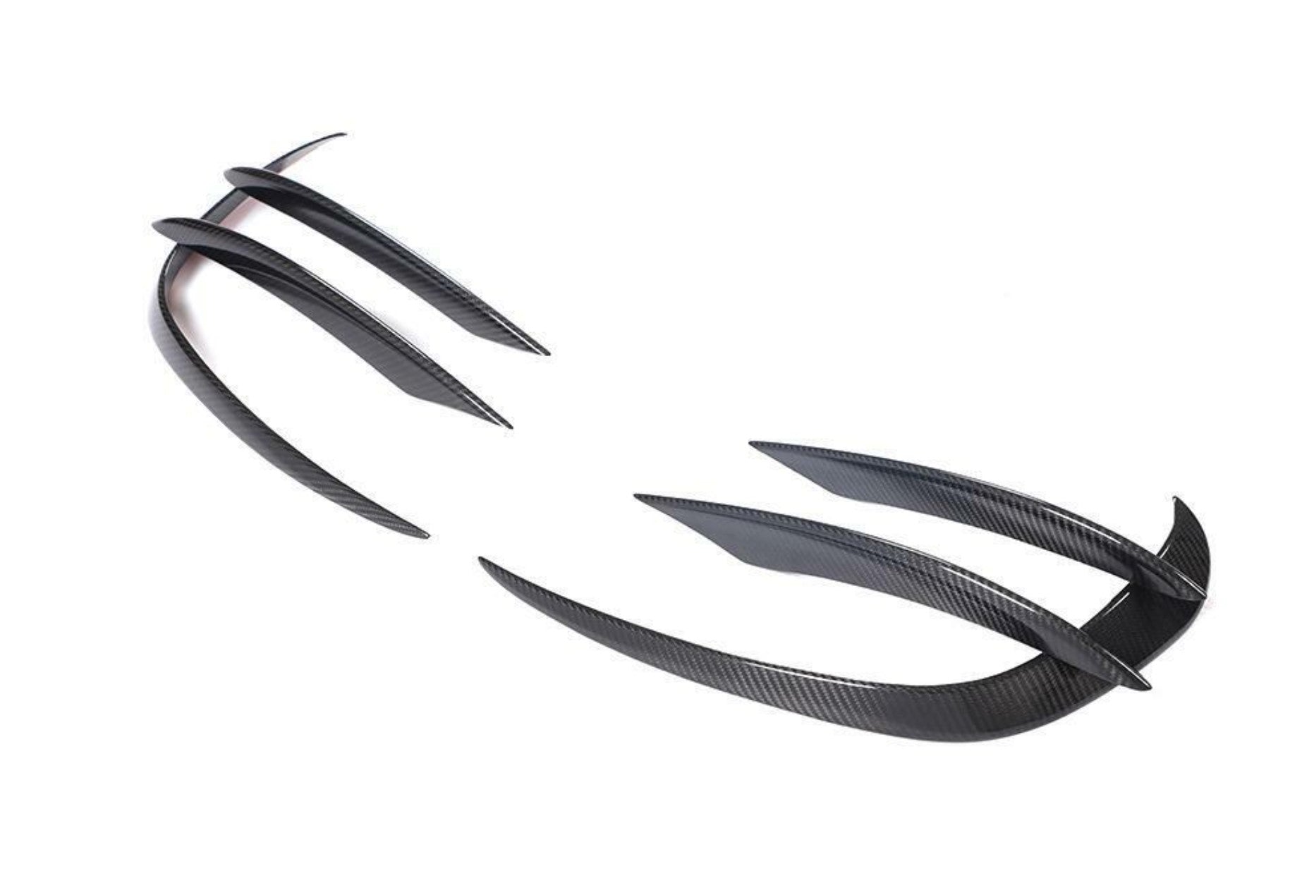 Carbon Fiber Front Vent Canard Overlays - Mercedes W205 C43 AMG (2019+)