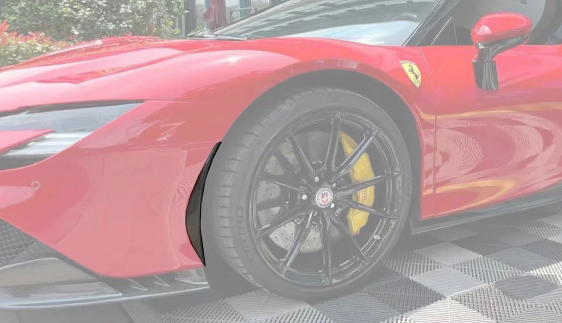 Carbon Fiber OEM Style Front Bumper Side Trim - Ferrari SF90 Stradale (2020-UP)